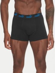 Puma Komplet 2 par bokserek 938753 Czarny. Czarne bokserki męskie Puma, m, bez wzorów, z bawełny. Za 69.99 zł.