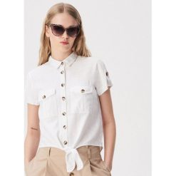 Koszula z lnem - Biały. Koszule damskie marki Sinsay. Za 49.99 zł.