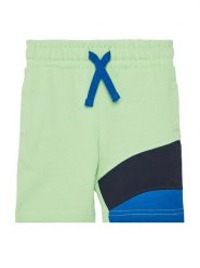 Guess Szorty sportowe N5GD08 KA6R4 Zielony Regular Fit. Zielone szorty dla chłopców Guess, z aplikacjami, z bawełny, sportowe. Za 79.99 zł.