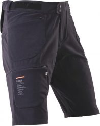 Spodenki rowerowe męskie Leatt MTB Trail 6.0 Cargo ghost black. Czarne szorty męskie LEATT, m, bez wzorów, z materiału. Za 569.99 zł.