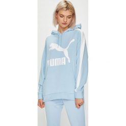 Puma - Bluza. Szare bluzy damskie Puma, z nadrukiem, z bawełny. W wyprzedaży za 219.90 zł.