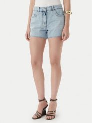 Patrizia Pepe Szorty jeansowe 2P1744/D070-CB21 Niebieski jasny Regular Fit. Niebieskie szorty damskie Patrizia Pepe, bez wzorów, z bawełny. Za 849.99 zł.