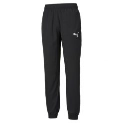 Męskie szorty z tkaniny Active PUMA Black. Czarne krótkie spodenki sportowe męskie Puma, m, bez wzorów, z materiału, na fitness i siłownię. Za 191.13 zł.