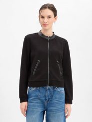 More & More Damska bluza dresowa Kobiety Sztuczne włókno czarny jednolity, 42. Czarne bluzy sportowe damskie More & More, bez wzorów, z dresówki, bez kaptura. Za 429.95 zł.