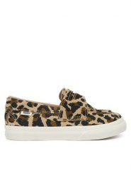 Vans Półbuty Loafer 53 VN000Z5YD7E1 Beżowy. Brązowe półbuty dziewczęce Vans, bez wzorów, z materiału, bez zapięcia. Za 199.99 zł.