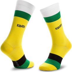 Skarpety Wysokie Męskie KENZO - 8SM210 JSY Lemon 39. Żółte skarpety męskie Kenzo, z elastanu. Za 129.00 zł.