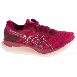 Kobieta Bieganie Buty Asics GlideRide Czerwony. Czerwone obuwie sportowe damskie Asics, bez wzorów, do biegania. W wyprzedaży za 632.90 zł.