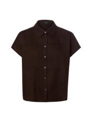 Opus Lniana bluzka - Felila Kobiety len (100%) brązowy, 38. Brązowe bluzki damskie Opus, uniwersalny, bez wzorów, ze lnu, casualowe, bez kołnierzyka, bez ramiączek. Za 279.95 zł.