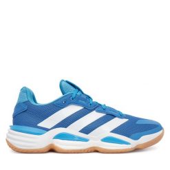 Buty halowe adidas. Niebieskie buty sportowe męskie Adidas, bez zapięcia. Za 699.99 zł.