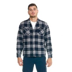 Męska marynarka koszulowa Leone Lifestyle. Niebieskie marynarki męskie LEONE 1947 APPAREL, bez wzorów, z tkaniny, sportowe. W wyprzedaży za 223.60 zł.