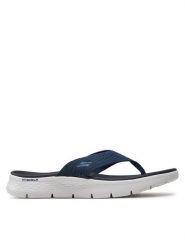 Skechers Japonki Go Walk Flex Sandal-Splendor 141404/NVY Granatowy. Niebieskie klapki damskie Skechers, bez wzorów, z materiału, bez obcasa. Za 169.99 zł.