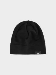4F Czapka z wełny Merino uniseks - czarna L/XL. Czarne czapki i kapelusze męskie 4f, bez wzorów, z wełny, klasyczne. W wyprzedaży za 29.99 zł.