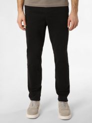 BOSS Orange Spodnie Mężczyźni Bawełna czarny, 33-32. Czarne eleganckie spodnie męskie Boss Orange, m, bez wzorów, z bawełny. Za 599.95 zł.