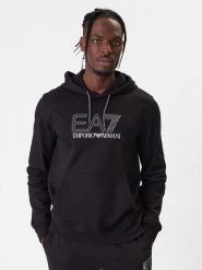 EA7 Emporio Armani Bluza 7M001313 AF13512 UC001 Czarny Regular Fit. Czarne bluzy męskie EA7 Emporio Armani, l, bez wzorów, z bawełny, bez kaptura. Za 499.99 zł.