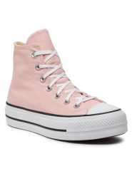 Converse Trampki Chuck Taylor All Star Lift Platform HI A06507C Różowy. Czerwone trampki i tenisówki damskie Converse, bez wzorów, z materiału, retro, bez zapięcia. Za 259.99 zł.