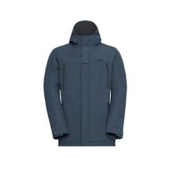 Kurtka trekkingowa męska Jack Wolfskin A65021C0539. Szare kurtki męskie Jack Wolfskin, na zimę, m, bez wzorów, z materiału, eleganckie, z kapturem. Za 1,127.00 zł.