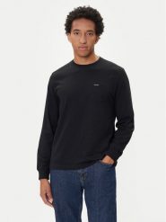 Guess Jeans Longsleeve M5BI77 K8FQ4 Czarny Regular Fit. Czarne bluzki z długim rękawem męskie Guess Jeans, m, z aplikacjami, z bawełny, bez kołnierzyka. Za 119.99 zł.