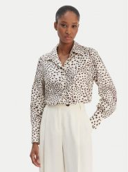 Marella Koszula Salve 2613111141 Écru Relaxed Fit. Bluzki damskie Marella, bez wzorów, z jedwabiu, bez kołnierzyka, bez ramiączek. Za 1,089.00 zł.