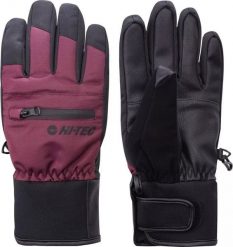 Damskie rękawice Hi-tec LADY VOGAN black/fig rozmiar l/xl. Czarne rękawiczki damskie HITEC, bez wzorów, sportowe. Za 183.58 zł.