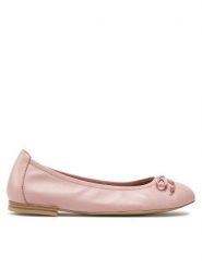 Caprice Baleriny 9-22102-42 Różowy. Czerwone baleriny damskie Caprice, bez wzorów, ze skóry, bez obcasa. Za 215.99 zł.