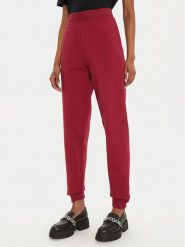 Hugo Spodnie dresowe Nelfinia 50522417 Czerwony Regular Fit. Czerwone spodnie dresowe damskie Hugo, m, bez wzorów, z bawełny. Za 339.99 zł.