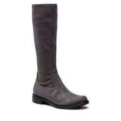 Kozaki Caprice. Szare kozaki damskie Caprice, bez obcasa, na płaskiej podeszwie. Za 379.99 zł.