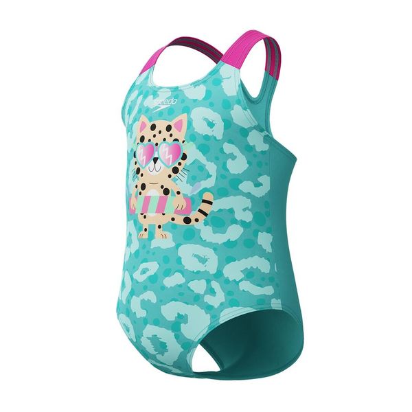 Strój kąpielowy dziewczęcy Speedo Plmt Pt 1 Pc. Niebieskie stroje kąpielowe dla dziewczynek Speedo, bez wzorów. Za 137.99 zł.
