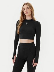 Adidas by Stella McCartney Koszulka techniczna Training JW4566 Czarny Slim Fit. Czarne koszulki sportowe damskie adidas by Stella McCartney, l, bez wzorów, z syntetyku, bez kołnierzyka, bez ramiączek, na fitness i siłownię. Za 349.99 zł.