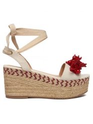Liu Jo Espadryle Bali 02 SA6085 T6948 Kremowy. Białe espadryle damskie Liu Jo, bez wzorów, z materiału, bez obcasa, bez zapięcia. Za 519.99 zł.