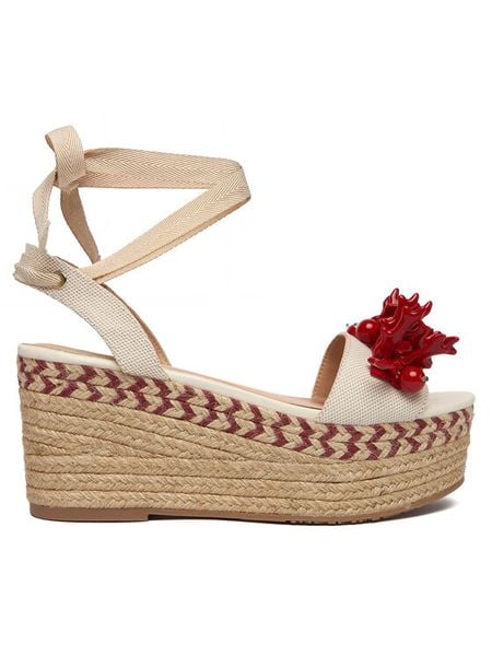 Liu Jo Espadryle Bali 02 SA6085 T6948 Kremowy. Białe espadryle damskie Liu Jo, bez wzorów, bez obcasa, bez zapięcia. Za 519.99 zł.