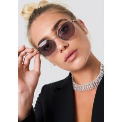 NA-KD Accessories Metalowe okulary przeciwsłoneczne - Grey,Silver. Szare okulary przeciwsłoneczne damskie NA-KD Accessories. Za 80.95 zł.