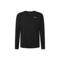 Koszulka z długim rękawem Pepe Jeans Original Basic 2. Czarne bluzki z długim rękawem męskie Pepe Jeans, m, bez wzorów, z bawełny, bez kołnierzyka. Za 127.20 zł.