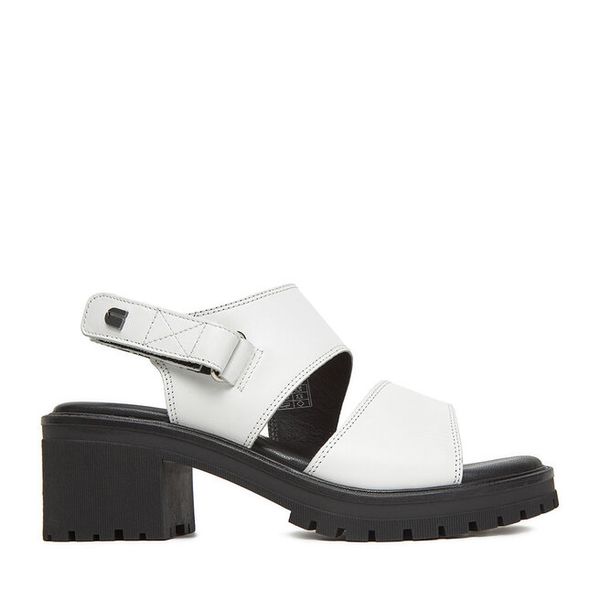Sandały G-Star. Białe sandały damskie G-Star, bez wzorów, bez obcasa, na słupku, bez zapięcia. Za 155.99 zł.