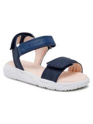 Sandały Geox. Czerwone sandały dziewczęce Geox, bez zapięcia. Za 179.99 zł.