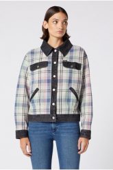 WRANGLER CHECK N DNM JKT DAMSKA KURTKA PRZEJŚCIOWA PARISIAN BLUE W4Q28TX96 112129192. Niebieskie kurtki damskie Wrangler, s, bez wzorów, bez kaptura. Za 169.99 zł.