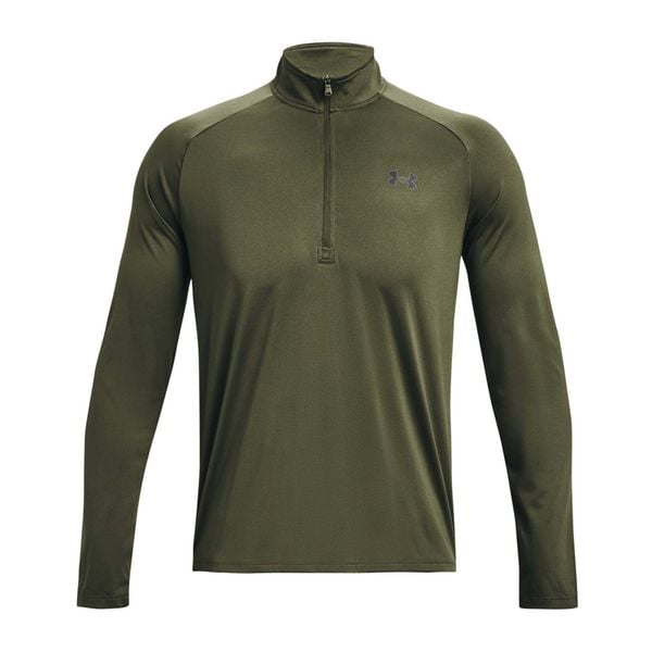 Bluza szybkoschnąca męska Under Armour Tech 2.0 1/2 Zip Long Sleeve. Zielone bluzy męskie Under Armour, m, bez wzorów, bez kaptura. Za 161.99 zł.