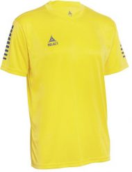 Koszulka piłkarska poliestrowa męska Select PISA żółta. Czarne koszulki sportowe męskie Select, l, bez wzorów, z materiału, bez kołnierzyka, bez ramiączek, do piłki nożnej. Za 101.73 zł.