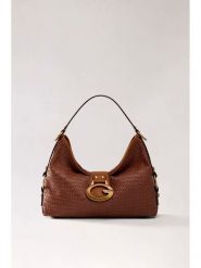 Guess Torebka 183624 Brązowy. Brązowe listonoszki damskie Guess, z aplikacjami, bez dodatków. Za 674.99 zł.