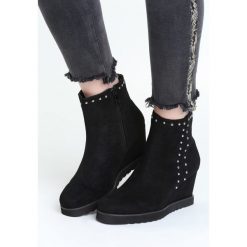 Czarne Botki Wishful Thinker. Czarne botki damskie Born2be, z gumy. Za 119.99 zł.