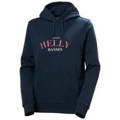 Bluza damska z kapturem Helly Hansen Cora Graphic. Niebieskie bluzy damskie Helly Hansen, bez wzorów, z kapturem. Za 405.00 zł.