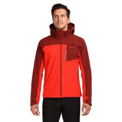 Męska kurtka softshell Kilpi RAVIO-M. Czerwone kurtki męskie Kilpi, l, bez wzorów, z softshellu, trekkingowe. Za 318.77 zł.