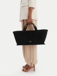 GINO ROSSI Torebka EO-LA224-19153B Czarny. Czarne torebki do ręki damskie Gino Rossi, bez wzorów, ze skóry, bez dodatków. Za 499.99 zł.