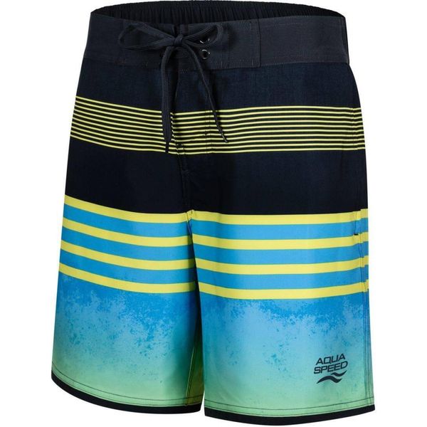 Spodenki kąpielowe męskie Aqua Speed Nolan. Niebieskie kąpielówki męskie Aqua-Speed, m, bez wzorów. Za 79.99 zł.