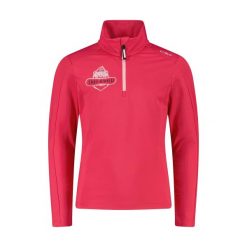 Bluza turystyczna dziewczęca CMP Lyntra. Czerwone bluzy dla dziewczynek CMP, bez wzorów, bez ramiączek, bez kaptura. Za 83.99 zł.