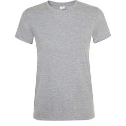 Koszulka Damska Regent Melange. Szare koszulki sportowe damskie SOL'S, m, bez wzorów, bez kołnierzyka, bez ramiączek, trekkingowe. Za 33.99 zł.
