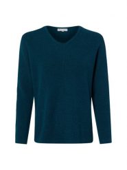 Marie Lund bluzka z dzianiny Kobiety Bawełna (100%) niebieski, XL. Niebieskie bluzki damskie Marie Lund, xl, bez wzorów, z bawełny, bez kołnierzyka, bez ramiączek. Za 299.95 zł.