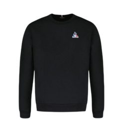 Bluza z okrągłym dekoltem Le Coq Sportif Essentiel N°1. Czarne bluzy sportowe męskie le coq sportif, l, z aplikacjami, z bawełny, bez kaptura, trekkingowe. Za 330.00 zł.