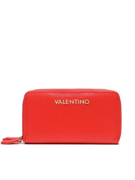 Valentino Portfel Divina VPS1R447G Czerwony. Czerwone portfele damskie Valentino, bez wzorów, ze skóry. Za 217.99 zł.