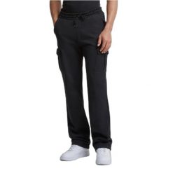 Spodnie cargo z prostą nogawką Urban Classics Heavy. Czarne spodnie materiałowe męskie Urban Classics, s, bez wzorów, z materiału, eleganckie. Za 254.80 zł.