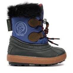 Śniegowce Boatilus. Zielone buty zimowe chłopięce Boatilus, bez wzorów, bez zapięcia. Za 219.99 zł.